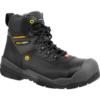 1828 Jalas Jupiter Mens Black Safety Boots - Size 6