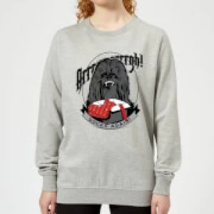 Image of Star Wars Chewbacca Arrrrgh Socks Again Womens Christmas Sweatshirt - Grey - 3XL