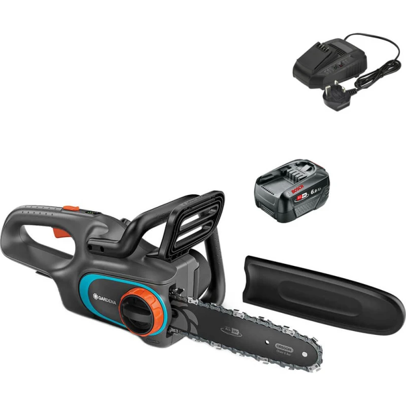 Image of Gardena POWERSAW 250 P4A 18v Cordless Chainsaw 250mm POWERSAW 250 14790-55 Batteries: 1 x 6ah Li-ion