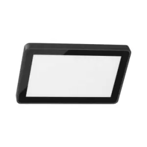 image of Netlighting Merano Cleveland Outdoor Modern Wall Lamp Sandy Black Aluminium, Gla