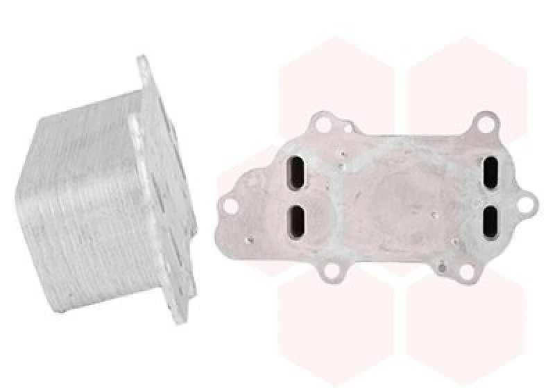 Image of VAN WEZEL Engine oil cooler VAN WEZEL 21013702