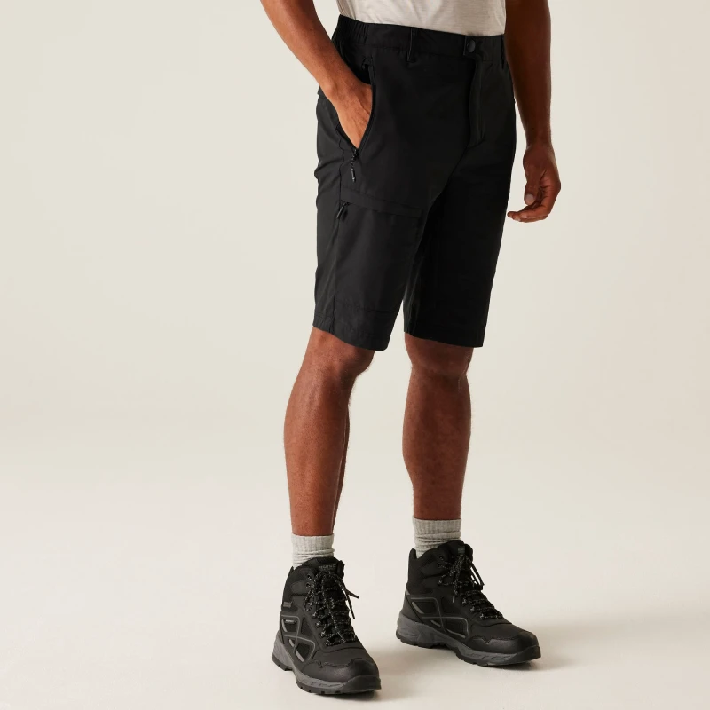 Image of Regatta Regatta Men 'Highton' Long Walking Shorts in Black Size: 36R Black 36R Male 5063019991788