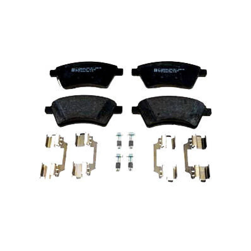 Image of ZIMMERMANN 24391.160.2 Brake pad set Front Axle, with acoustic wear warning, Photo corresponds to scope of supply, with bolts/screws Brake Pad Set,di