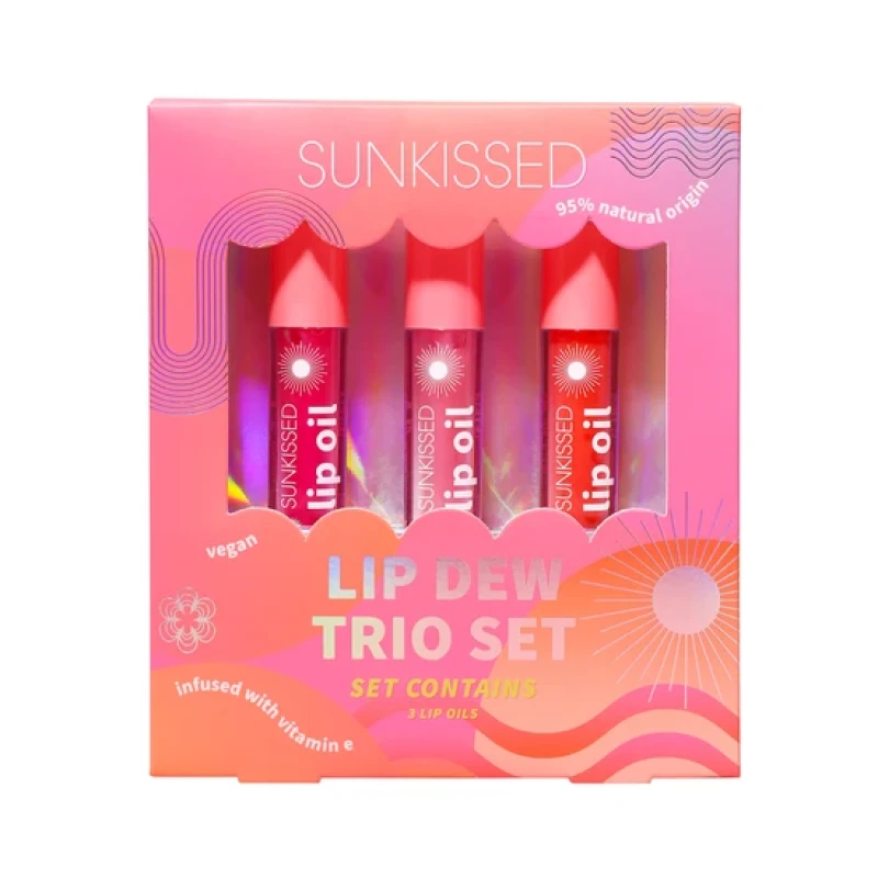 Image of Sunkissed Lip Dew Tri Set Gift Set 3 x 4.3ml