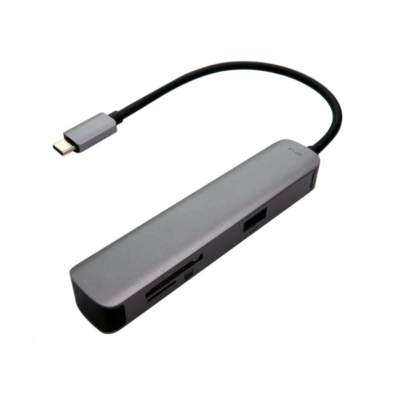 Image of Cables Direct CDL Type-C to HDMI/USB-A x2/SD/TF
