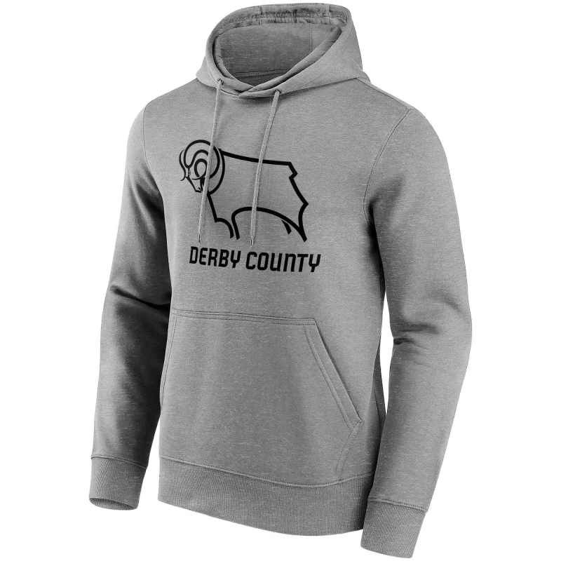Image of Team Essential Logo Hoodie Mens - Grey Grey S