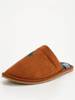 Image of Ralph Lauren Klarence Slippers - Tan, Size 45, Men