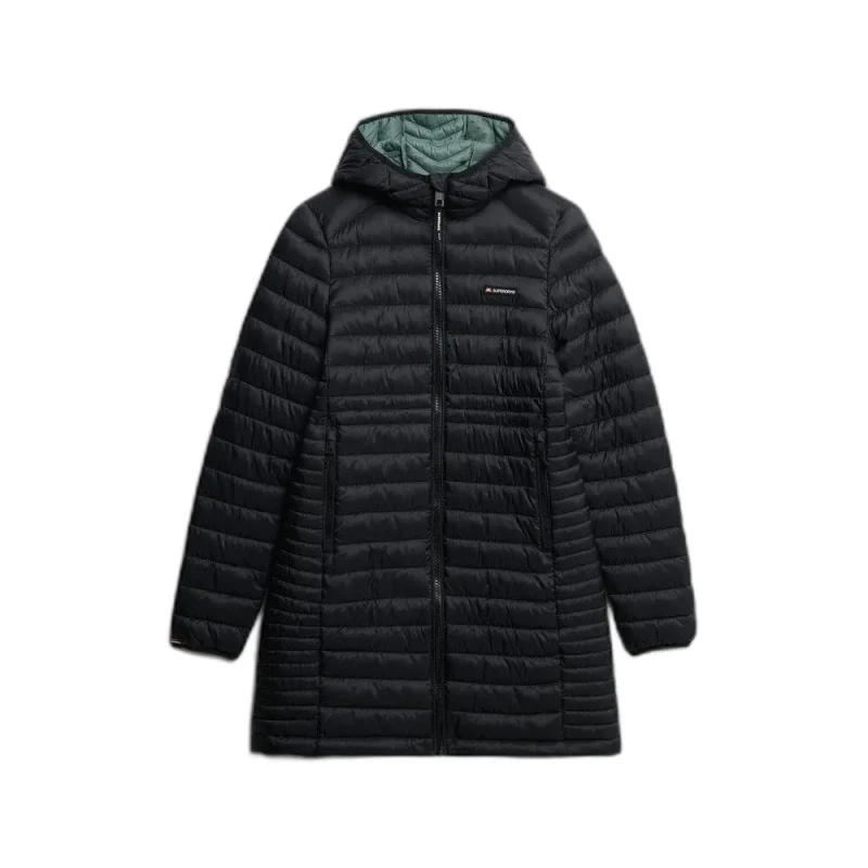 Image of Superdry Womens long jacket Superdry Fuji Lite Noir Female S