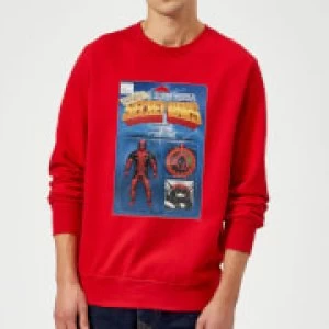 Image of Marvel Deadpool Secret Wars Action Figure Sweatshirt - Red - L