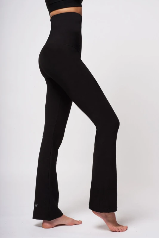Image of TLC Sport Womens Extra Strong Compression Bootcut with High Tummy Control in Black Size: 8L Black Female 8L
