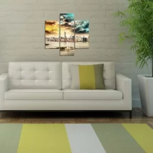 Image of 3MDF-040 Multicolor Decorative MDF Painting (3 Pieces)
