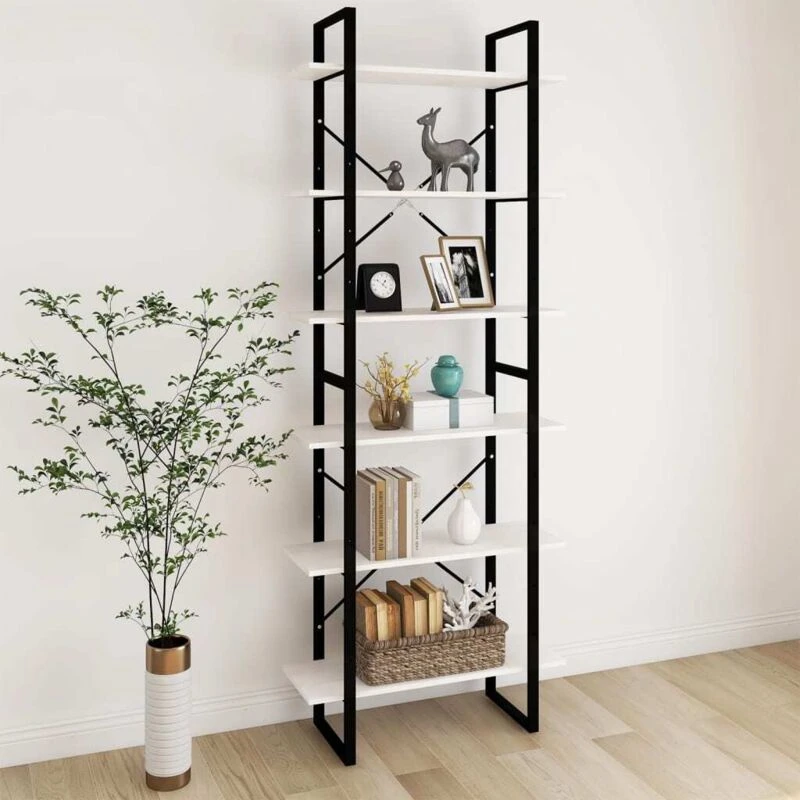 Image of VIDAXL High Cabinet White 80x30x210cm Solid Pine Wood Vidaxl 8720286568330
