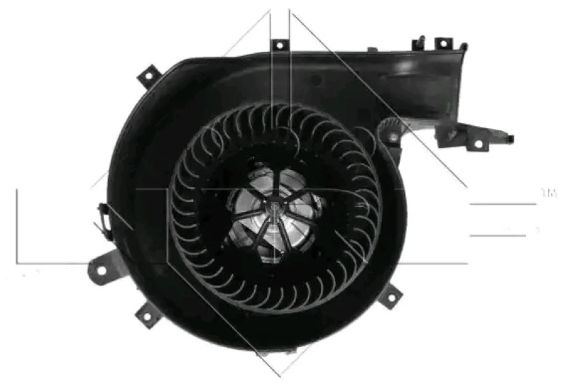 Image of NRF 34097 Blower Motor for right-hand drive vehicles, without integrated regulator Interior Blower (2669)