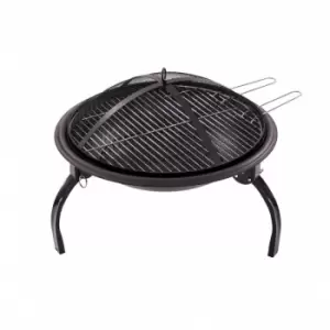 image of Oypla - 54cm Portable Folding Firepit Outdoor Garden Patio Heater bbq Barbecue Grill