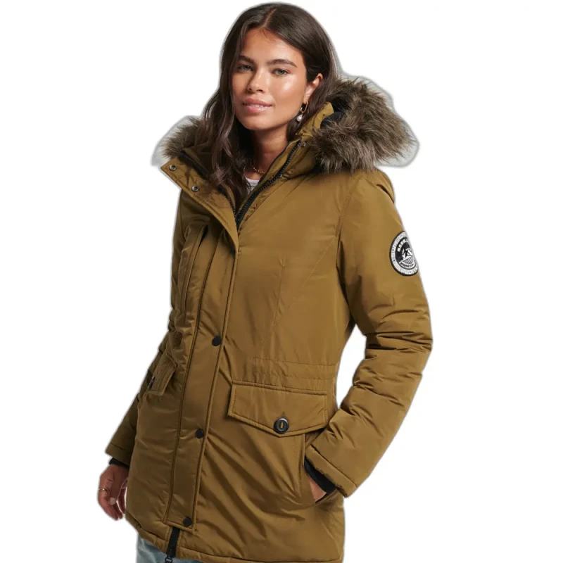 Image of Superdry Womens parka Superdry Ashley Everest Vert Female XS