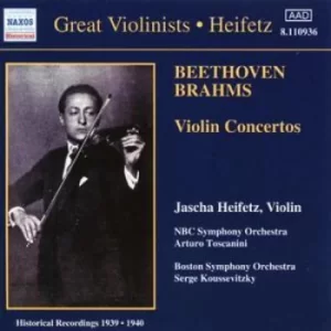 image of Violin Concertos Heifetz by Johannes Brahms CD Album