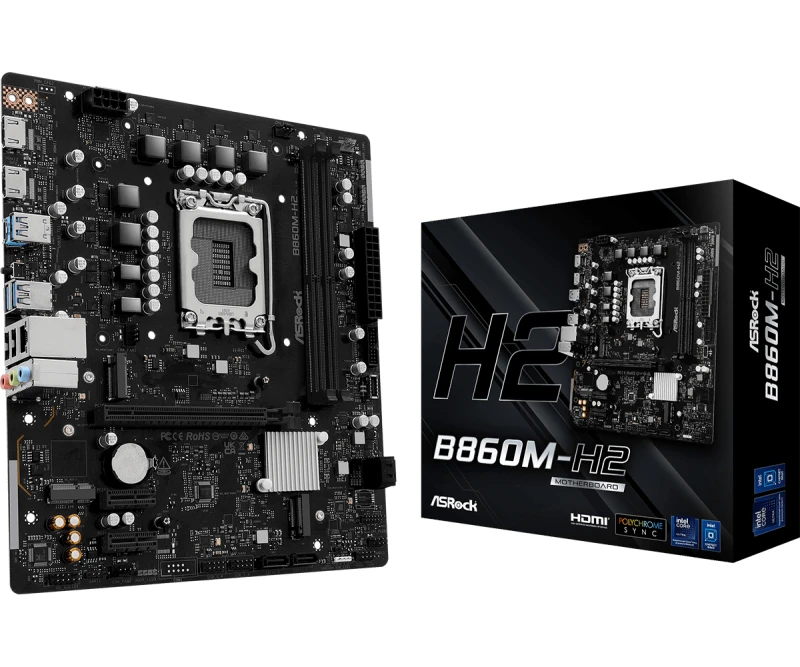 Image of Asrock B860M-H2 (LGA 1851) DDR5 Micro-ATX Motherboard
