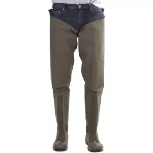 Image of Amblers Mens Forth Waterproof Thigh Safety Wader (6 UK) (Green) - Green