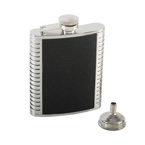 Harvey Makin Hip Flask - Bonded PU & Ribbed Edge