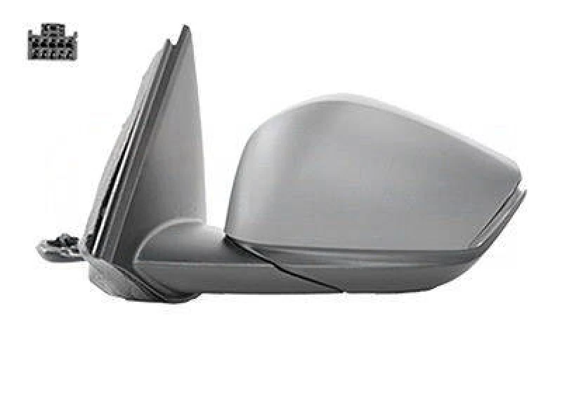 Image of VAN WEZEL 0989807 Wing mirror * HAGUS * Left, Heatable, primed Outside Mirror (50)