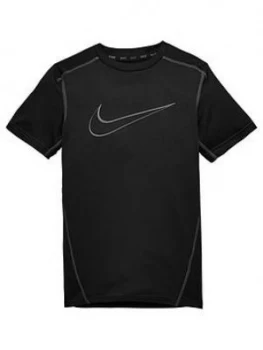 Image of Nike Older Boys Dry Top Black Size S8 10 Years