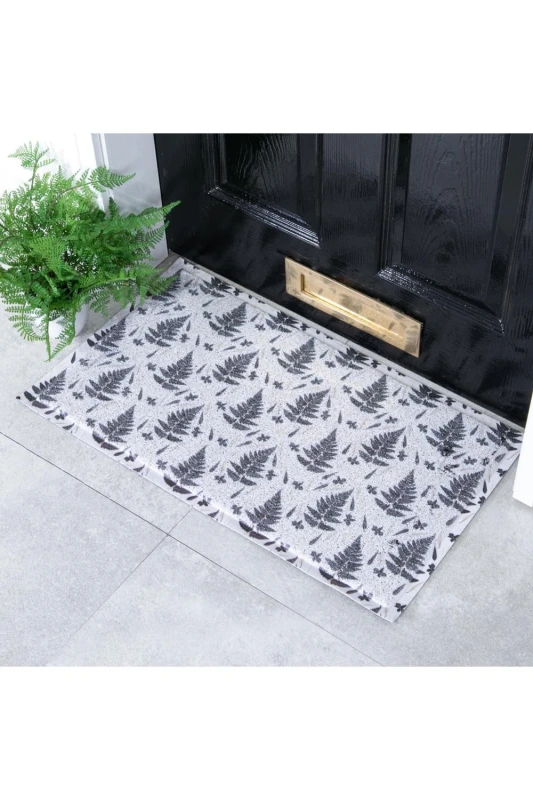 Image of Native Natural Fern Leaves Doormat (70 X 40Cm)