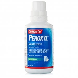 image of Colgate Peroxyl Oral Rinse Mouthwash 300ml