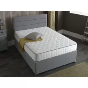 Image of Wayfair - Starlight Beds - Victoria White Castle Memory Foam Hybrid Spring Mattress, 2ft6 Small Single