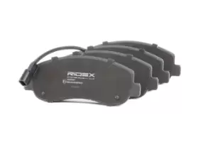 Image of RIDEX Brake pad set OPEL,RENAULT,NISSAN 402B0427 4106000Q0L,4106000Q1E,4106000Q1K 4106000Q2H,4106000Q2K,4419950,93167551,95522278,95528495,95530603