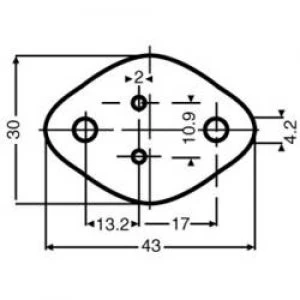 image of Mica sheet L x W 43mm x 30 mm Suitable for TO 3 Fischer Elektronik