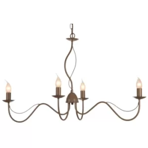Image of Long Island Multi Arm Pendant Ceiling Light Pale Taupe
