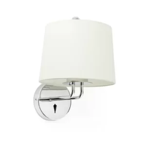 image of Montreal Wall Light with Shade Chrome, E27