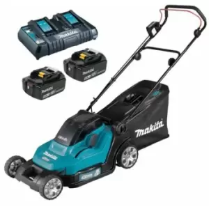 image of Makita DLM432PG2 430mm Cordless Lawnmower