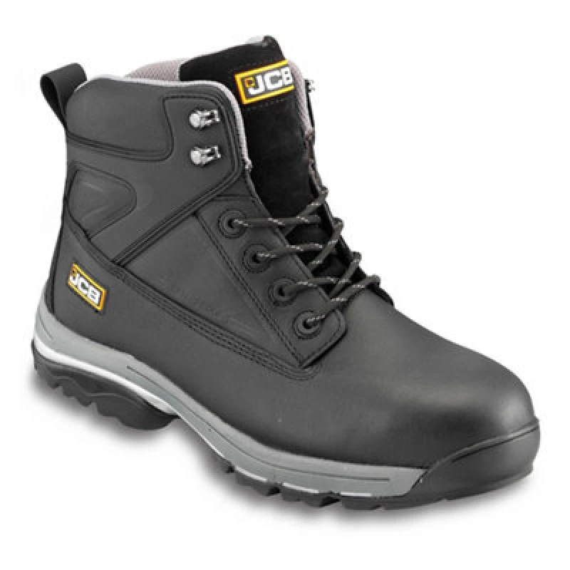 Image of Jcb Fast Track Black Safety Boots, Size 6