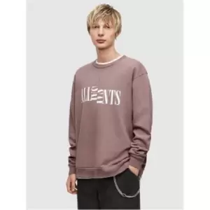 image of AllSaints AllSaints Nico Crew Sweater Mens - Purple