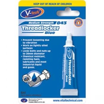 Image of Streetwize V-Tech Threadlocker Adhesive 6ml Blue