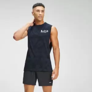 Image of MP Mens Adapt Tie Dye Tank Top - Petrol Blue/Black - XS