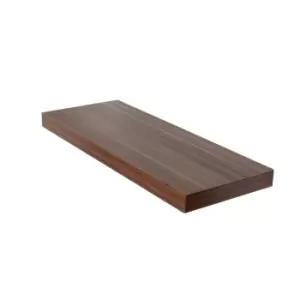 image of Hudson 60cm wide floating shelf kit - Walnut