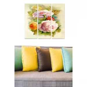 Image of MDF13108746 Multicolor Decorative MDF Painting (3 Pieces)