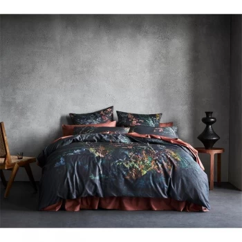 Image of Sheridan Near Black 280 Thread Count 'Gardinar' Bedding Set - double