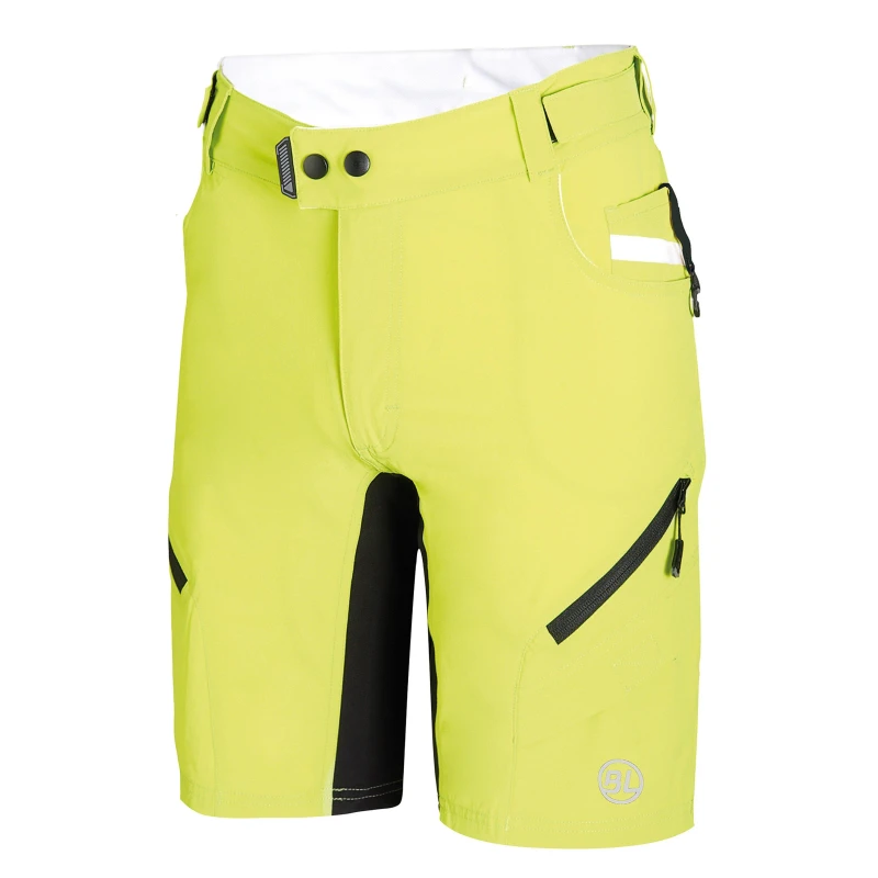 Image of Bicycle Line Mens Trophy Baggy Knee Length MTB Shorts Green male X Large