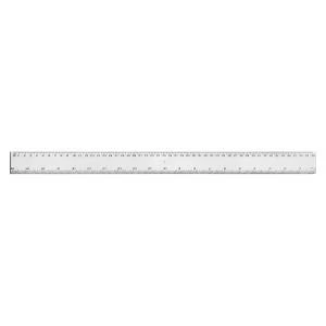 image of Office Ruler Plastic 500mm Clear Pack 24 938172