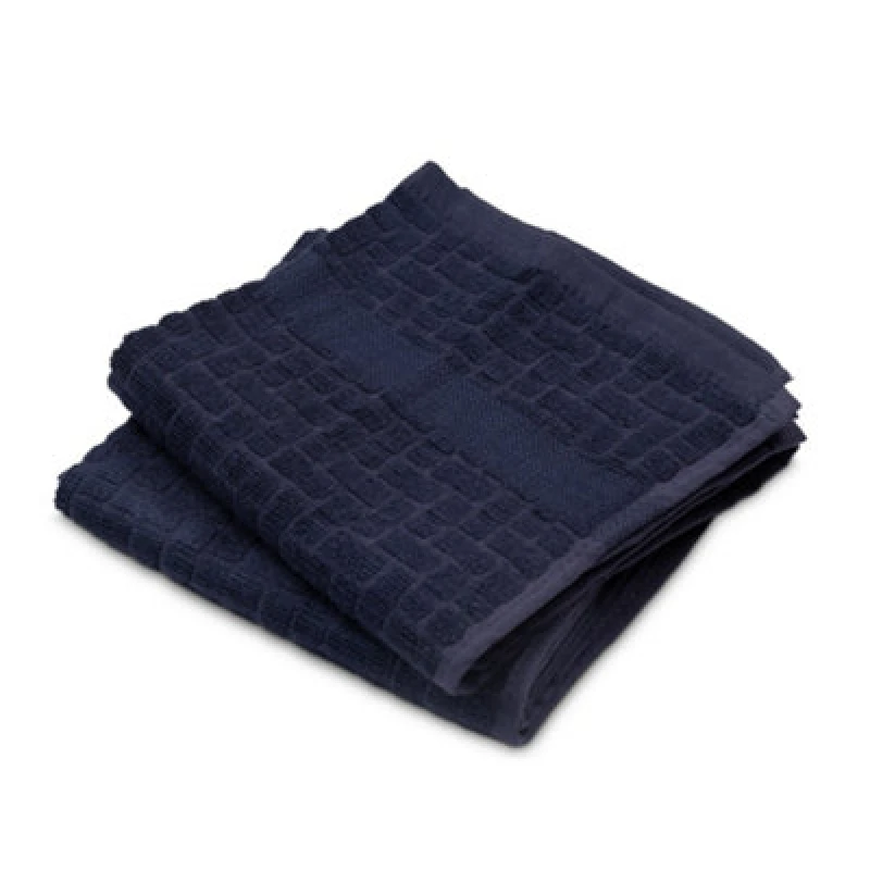 Image of Cuisinart Blue 2 Pack Professional Antimicrobial Sculpted Bamboo Tea Towel Blue