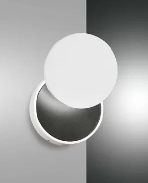 image of Ara Integrated LED Wall Light White Glass