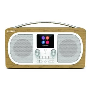 image of H6 DABFM Radio with Bluetooth and Full Colour Screen in Oak