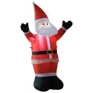 Image of Bon Noel Inflatable 1.2m Tall Santa Claus Xmas Decoration with LED Lights