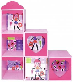 image of Liberty House Fashion Girl Stacked Storage Shelf