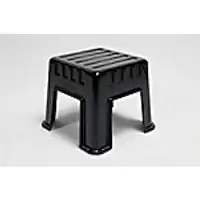 image of Stackable Black Polypropylene Step Stool