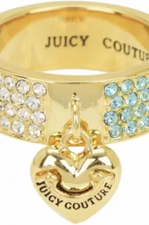 Image of Juicy Couture Jewellery Iconic Gradient Pave Heart Ring JEWEL WJW732-422-8