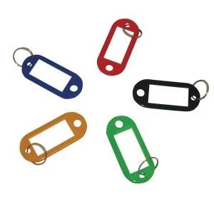 Image of Q-Connect Key Fobs Assorted Pack of 100 KF10869